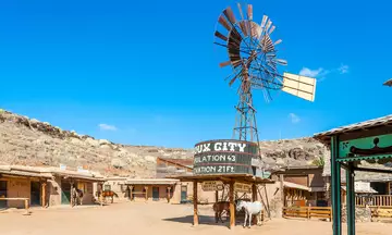 Parque Sioux City Park, que recrea el lejano oeste en Gran Canaria.