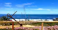 Playa en Isla Negra, a algo más de 100 km al suroeste de Santiago de Chile.