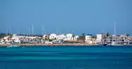 Puerto de La Savina en un precioso día soleado, Formentera