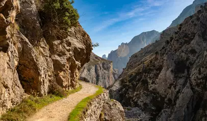 Camino del Cares entre Caín y Poncebos, Picos de Europa